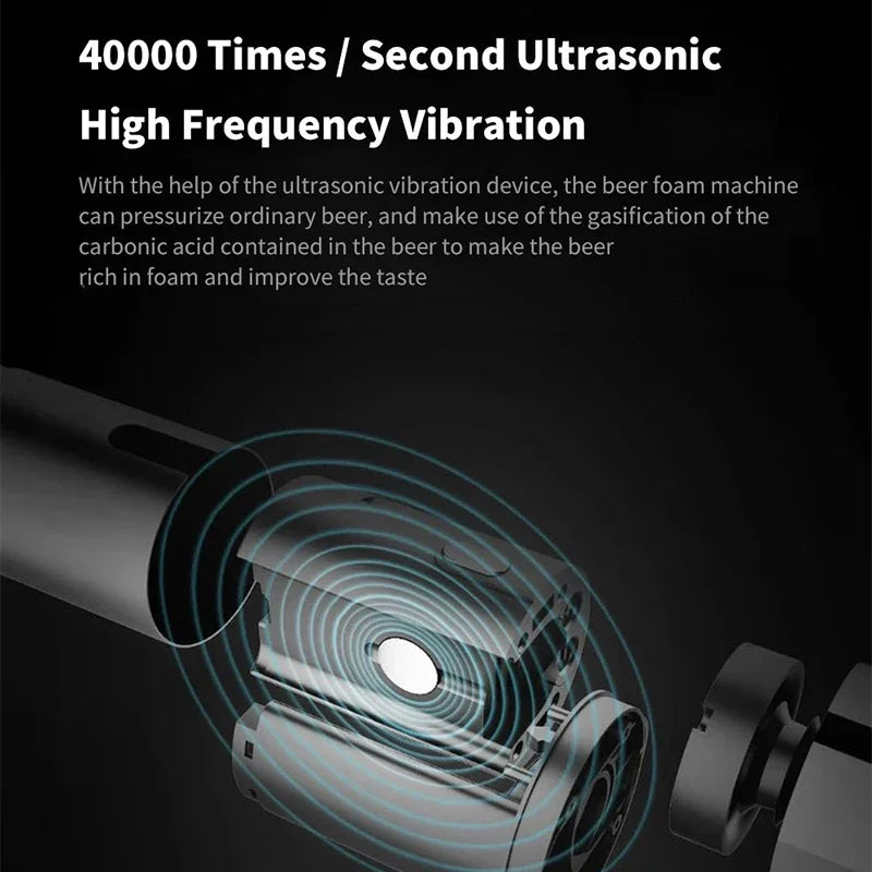 Automatic Beer Foamer Washable Beer Foam Machine Barware