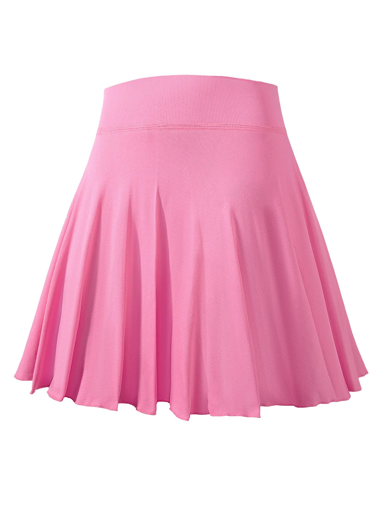 Ladies' solid-color yoga tennis skirt, pleated sports skirt, - GilloServ