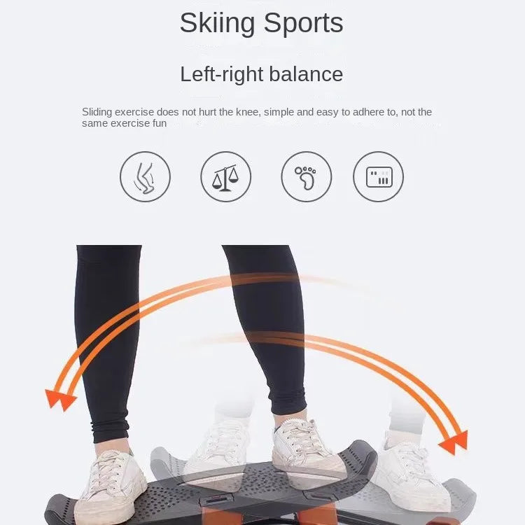 Ski Machine Swinging Step Machine Indoor Leg Exercise Fitness Equipment Home Stepper - GilloServ