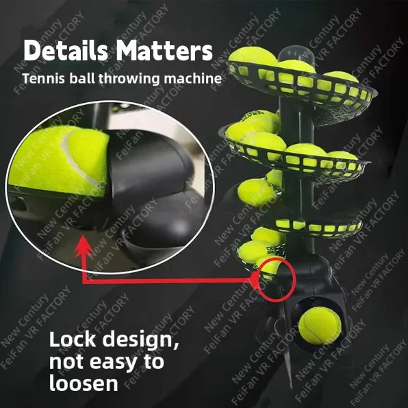 HOT NEW Smart Practice Launching Throwing Ball Training Equipment Feeder Robot Tennis Ball Sports Machine Launcher Robot Feeder - GilloServ