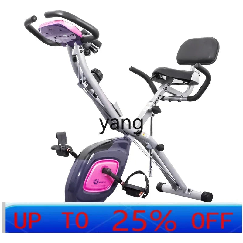 Folding exercise bike //magnetic spinning bike// home silent bike