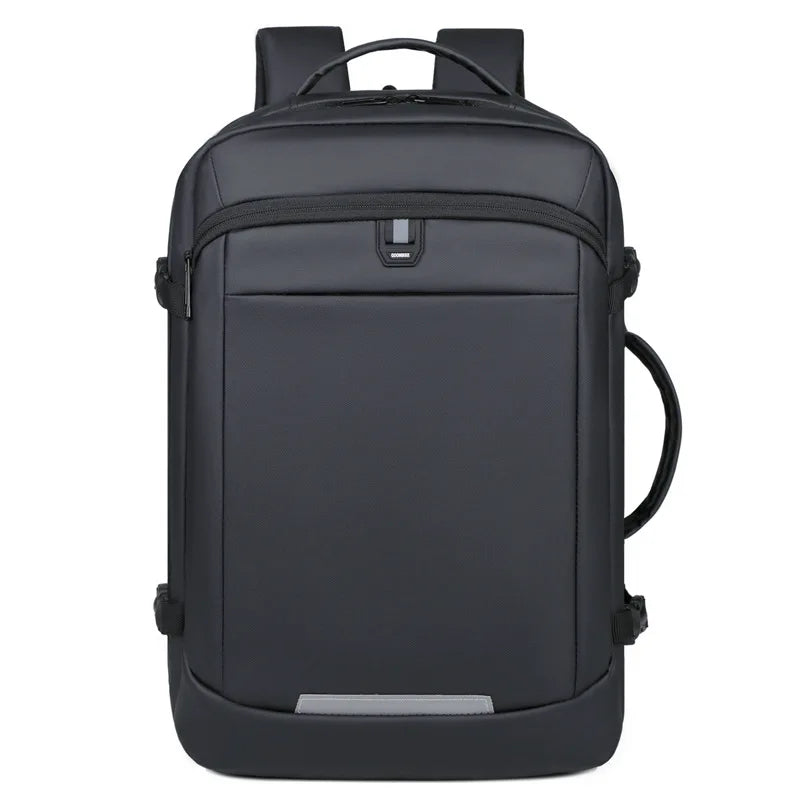 180 Degree Open Laptop Backpack with USB Charging Port Waterproof Business Travel Bag - GilloServ