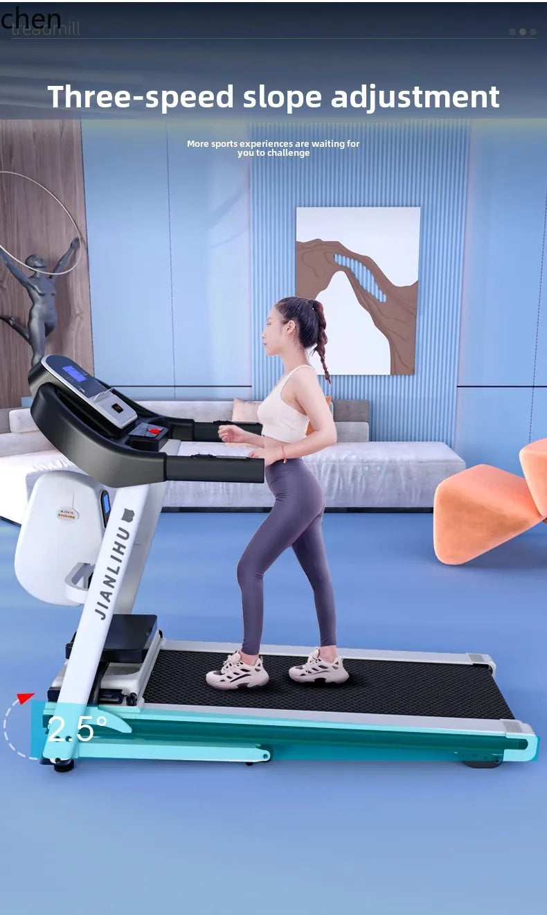 Treadmill rowing machine hill climbing silent foldable weight loss aerobic exercise fitness Equipment - GilloServ