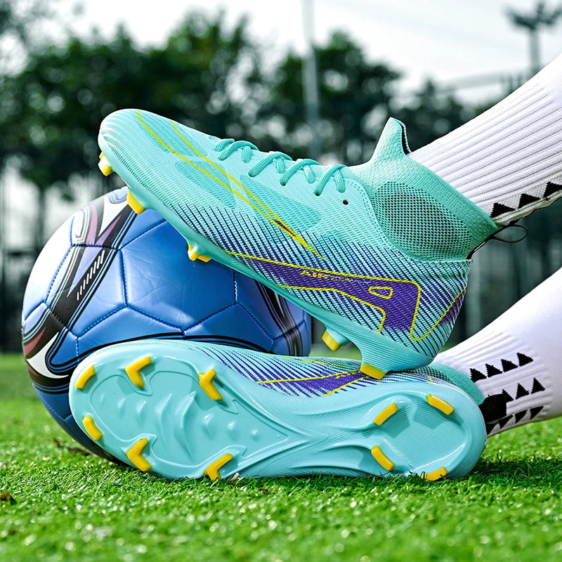 Best Quality New Football// Ultralight Long Spikes Soccer Shoes //Cleats/ Breathable Boot - GilloServ