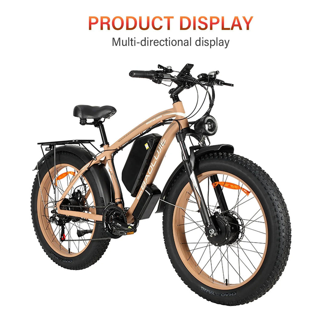 High Performance NEW DP-2602 Electric Bicycle 3000W Motor 48V 23Ah Battery City Commuter Electric Bike 26inch Rough Terrain E-Bike - GilloServ