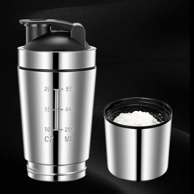 High Quality Stainless Steel Protein Shaker Cup// Portable Fitness Sports Mug - GilloServ