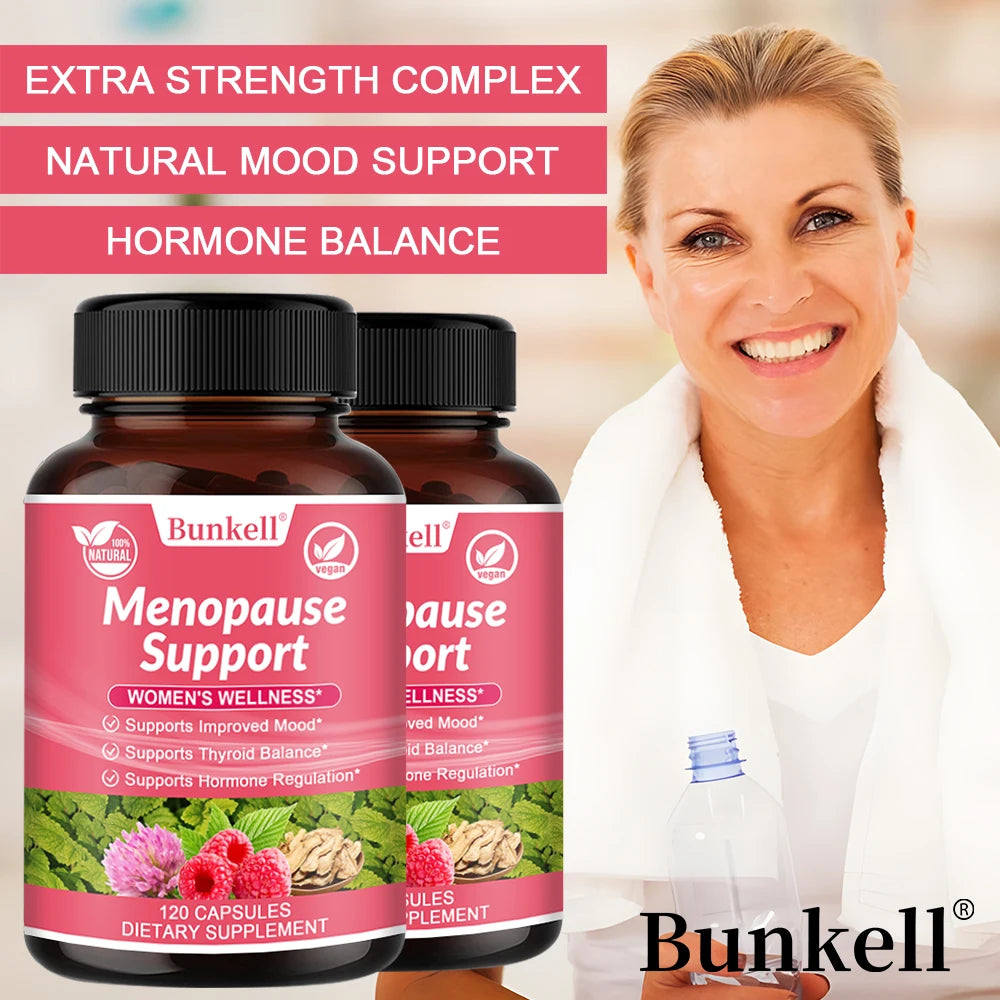 Women's Menopause Health Capsules - Helps Improve Mood, Maintain Physical and Mental Health, and Help Relieve Night Sweats - GilloServ
