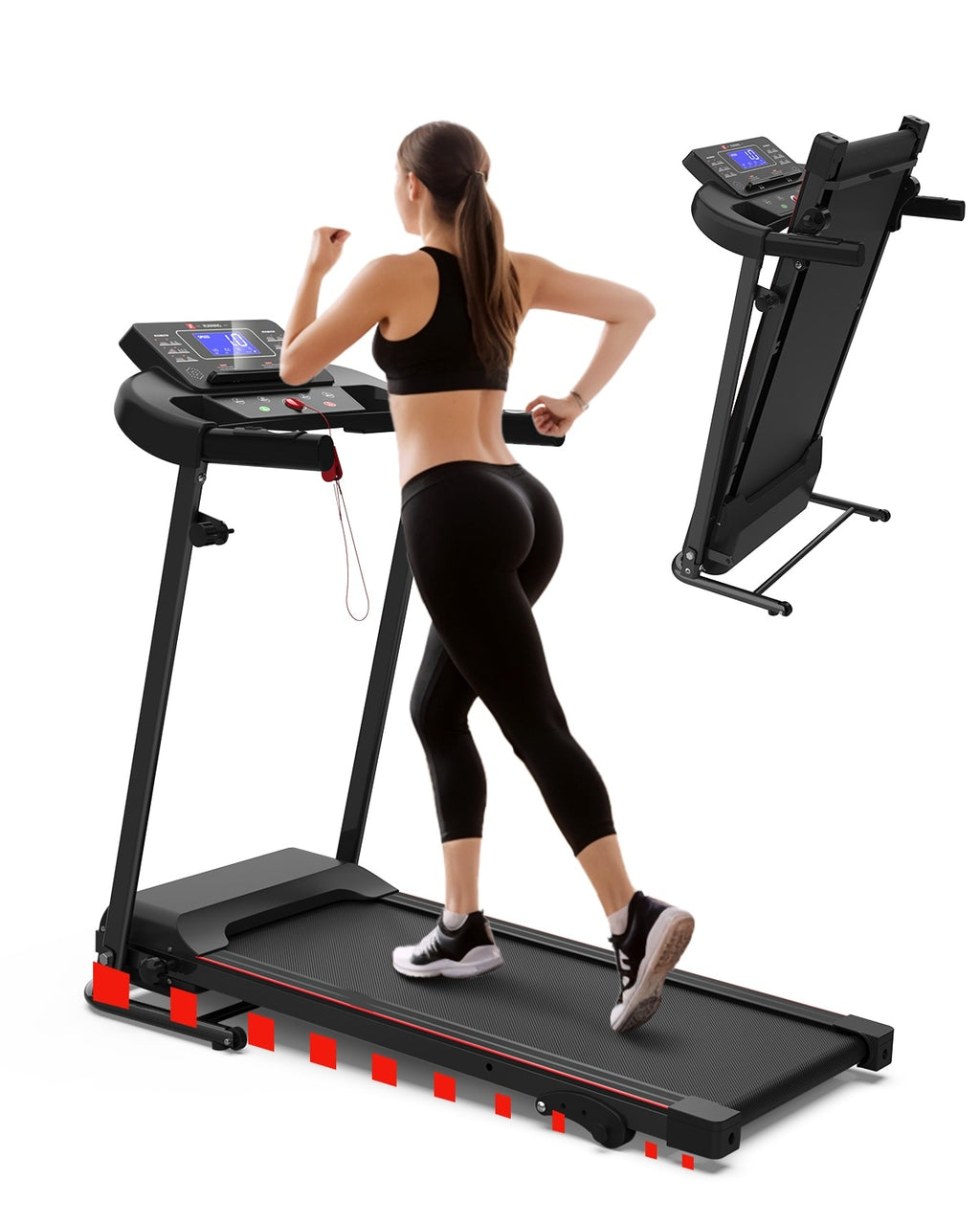Foldable Treadmill Fitness Walking Machine - GilloServ