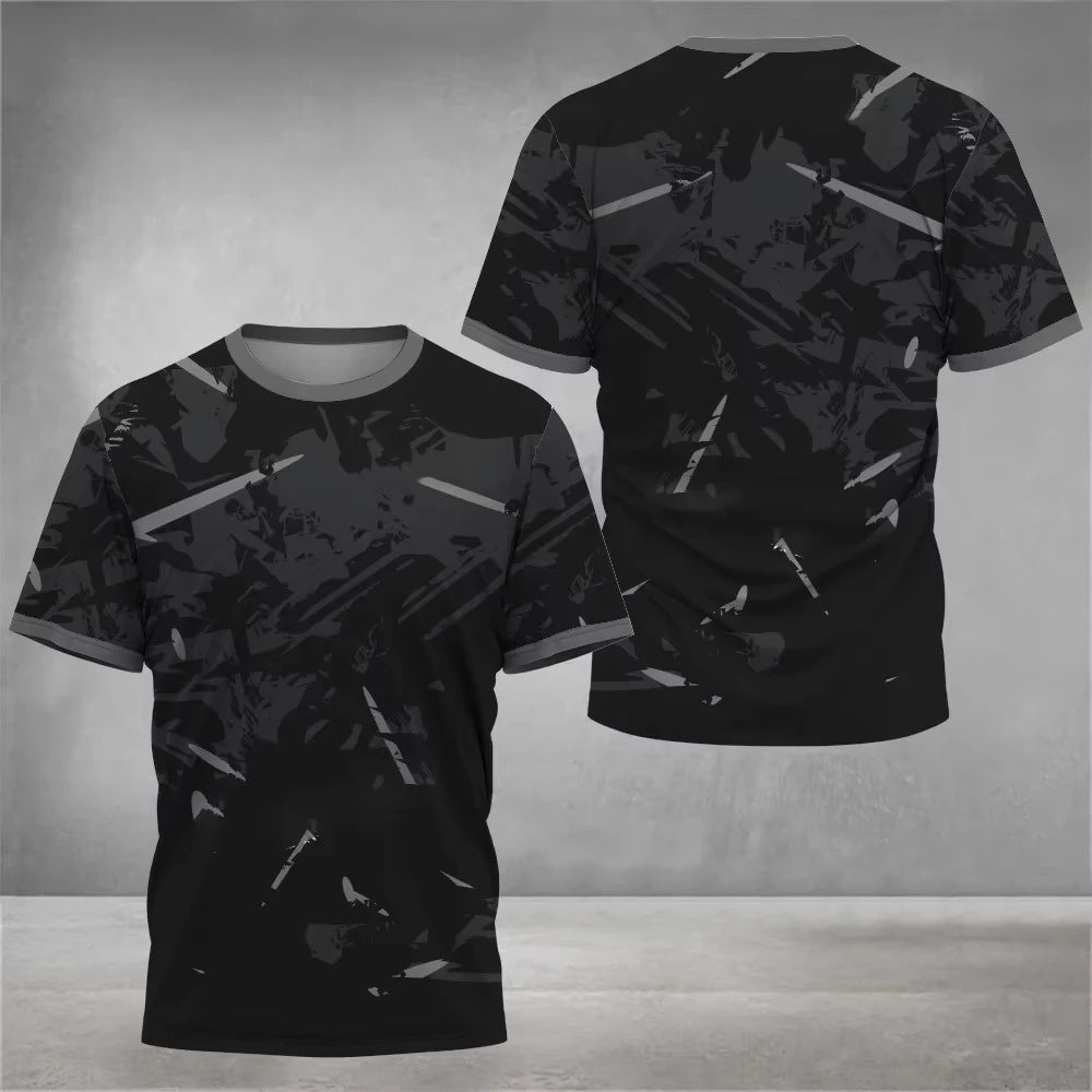 Mens T Shirt Print Summer Tennis Jersey Unisex Sports - GilloServ