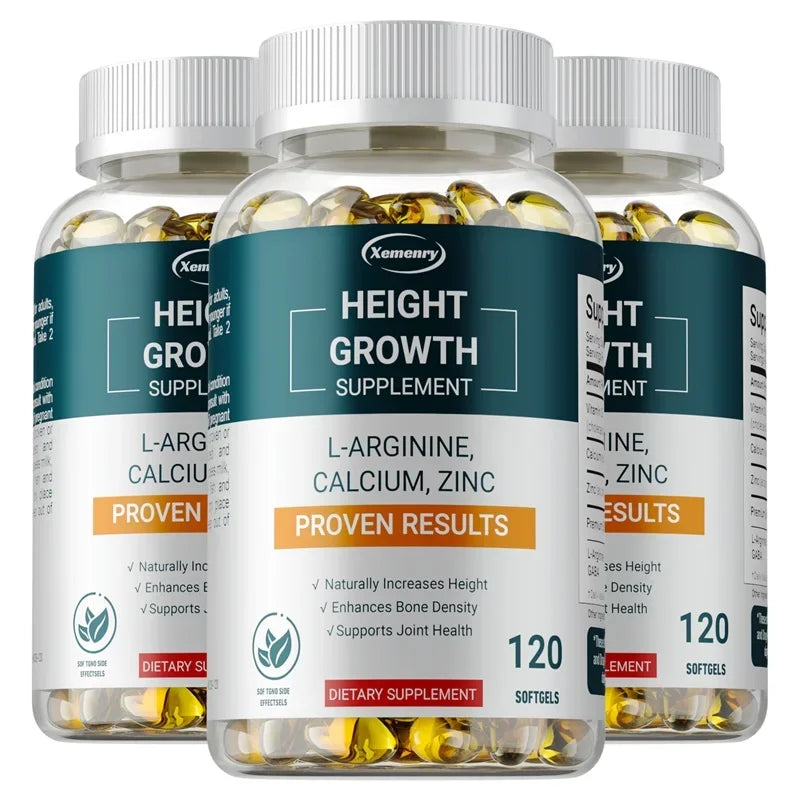 Height Growth Supplements - Supports Bone and Joint Health, Natural Height Growth, Promotes Absorption, and Boosts Immunity - GilloServ