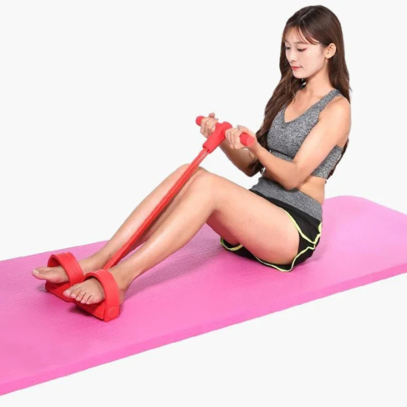 4 Tube Fitness Resistance Bands Latex Pedal Exercise