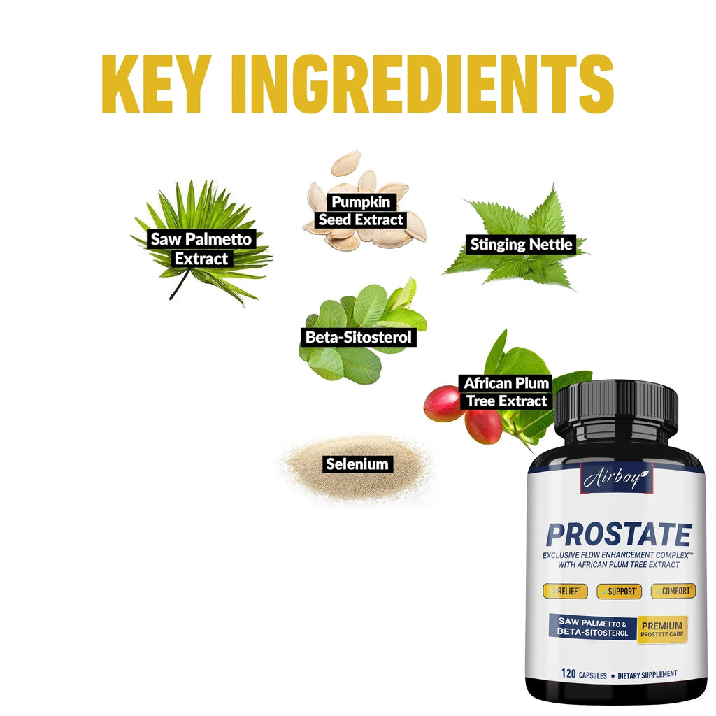 Prostate Support Capsules - with Natural Saw Palmetto - Supports Urinary Tract and Bladder - GilloServ