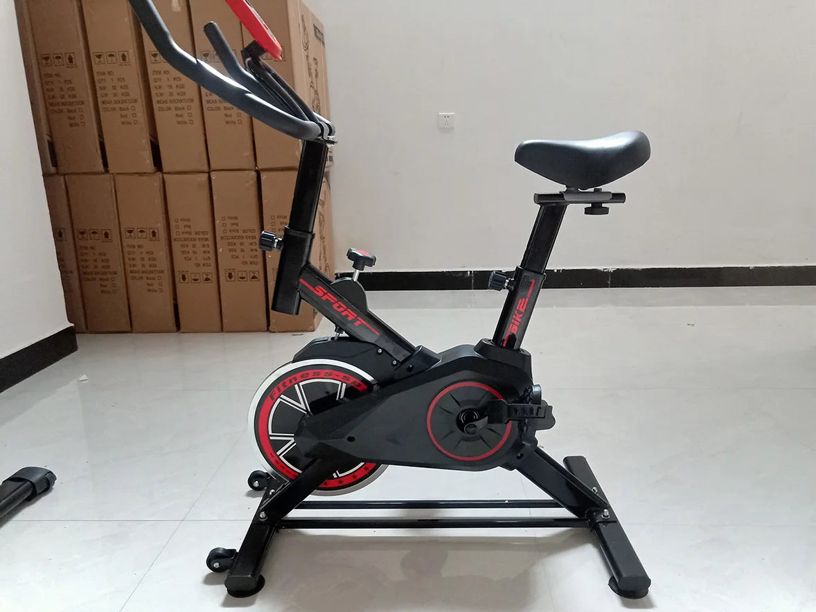 Spinning Bike Stationary Bicycle Cardio Indoor Adjustable Professional Spinning Bike Exercise Gym Equipment - GilloServ