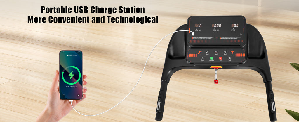 Brand New Home Treadmill, 2.5HP Silent Folding Treadmill With Heart Rate Sensor, Weighing 300 Pounds, Banned Platform Temu - GilloServ