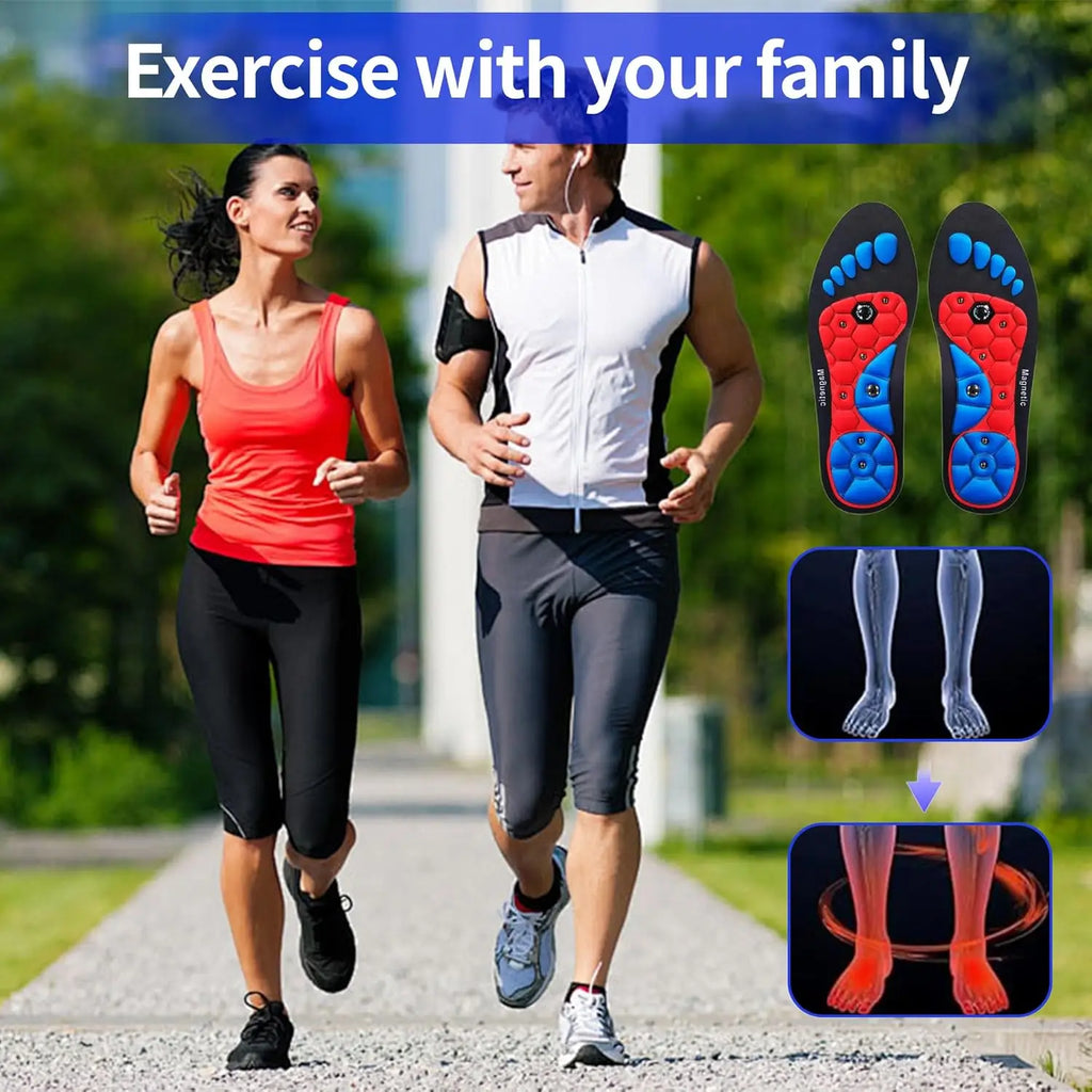 Medical Magnetic Therapy Sports Insoles Massage Foot Weight Loss - GilloServ