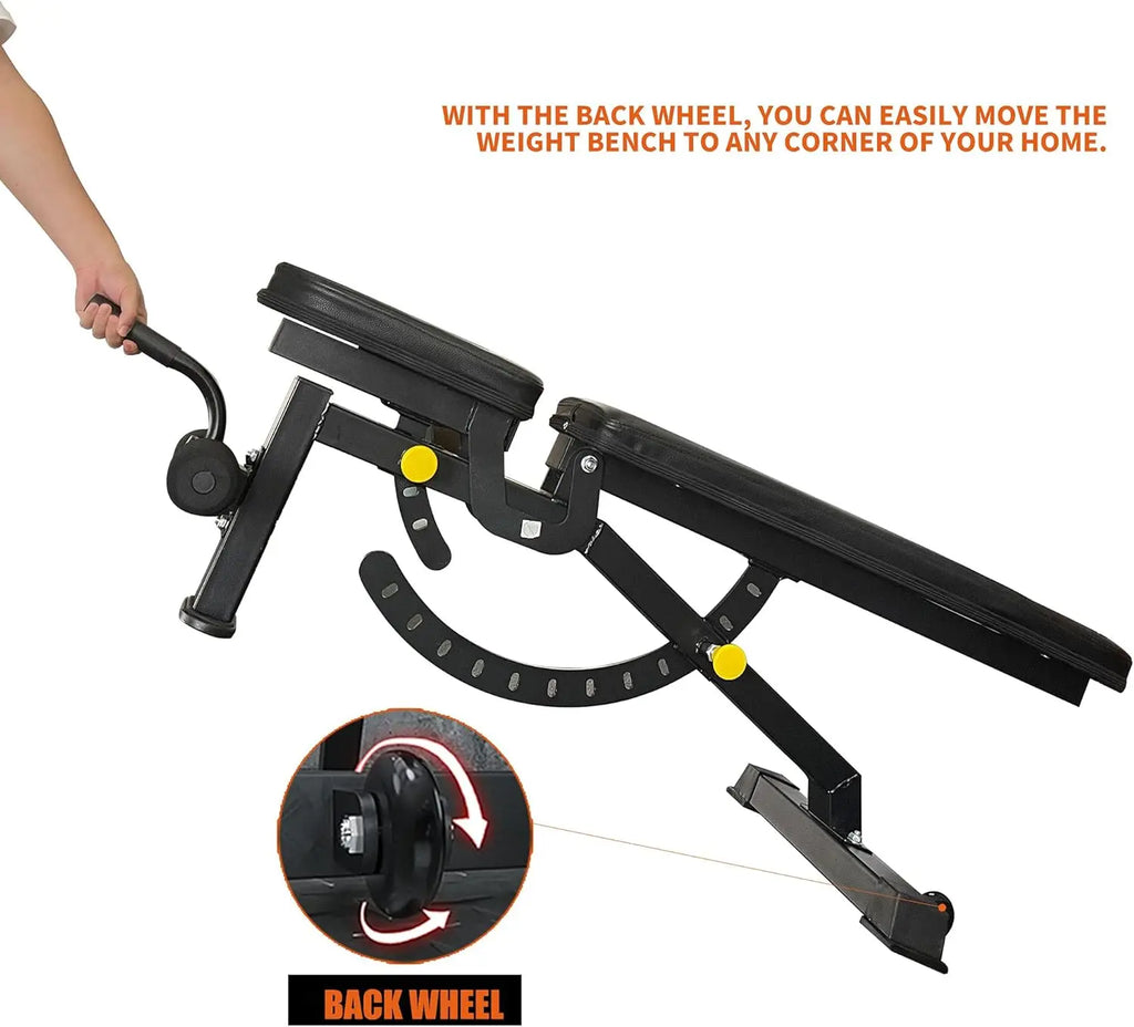 Adjustable Strength Training Bench Press Home Full Body Workout - GilloServ