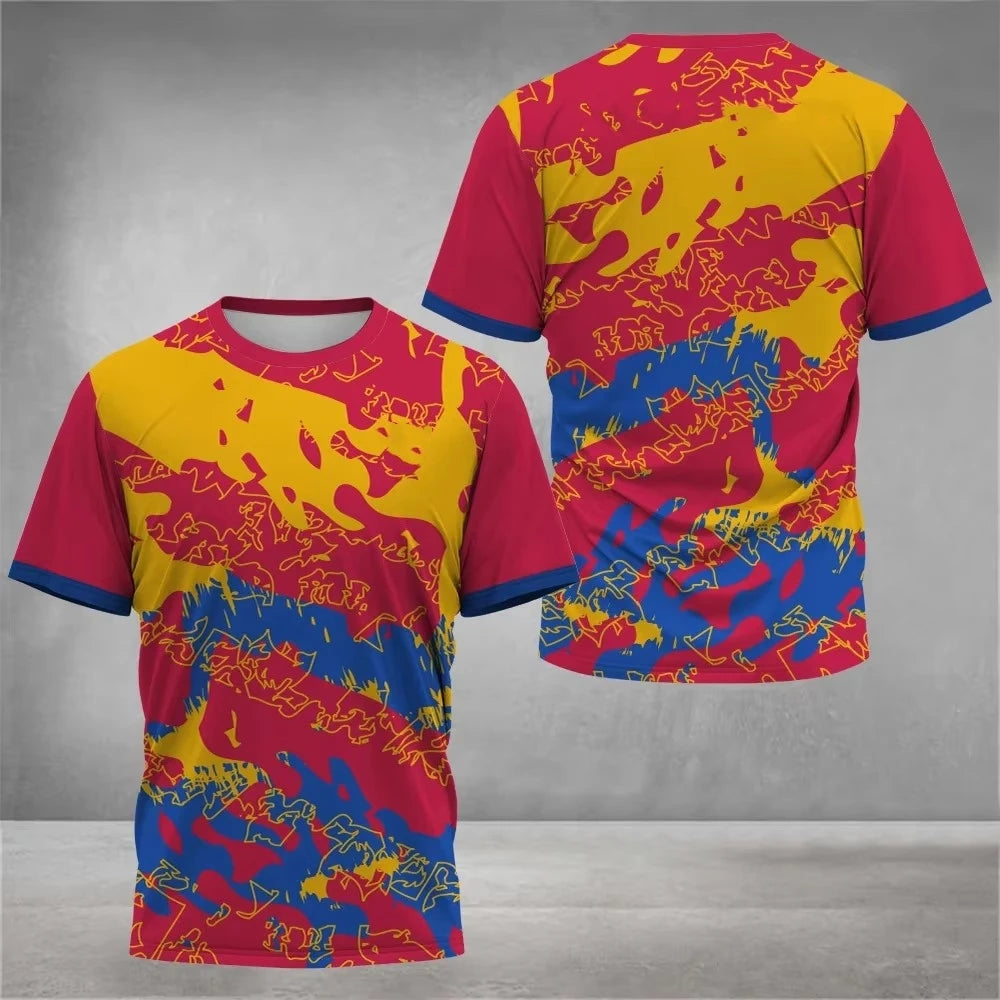 Mens T Shirt Print Summer Tennis Jersey Unisex Sports - GilloServ