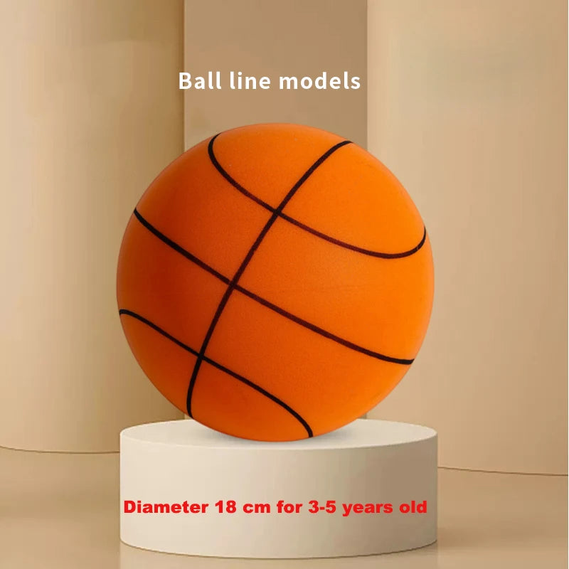 Bouncing Mute Ball Indoor Silent Basketball cm and Basket Foam Ball Sports - GilloServ