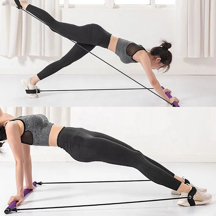 Hot sales rubber fitness rope belt portable squat yoga exercise