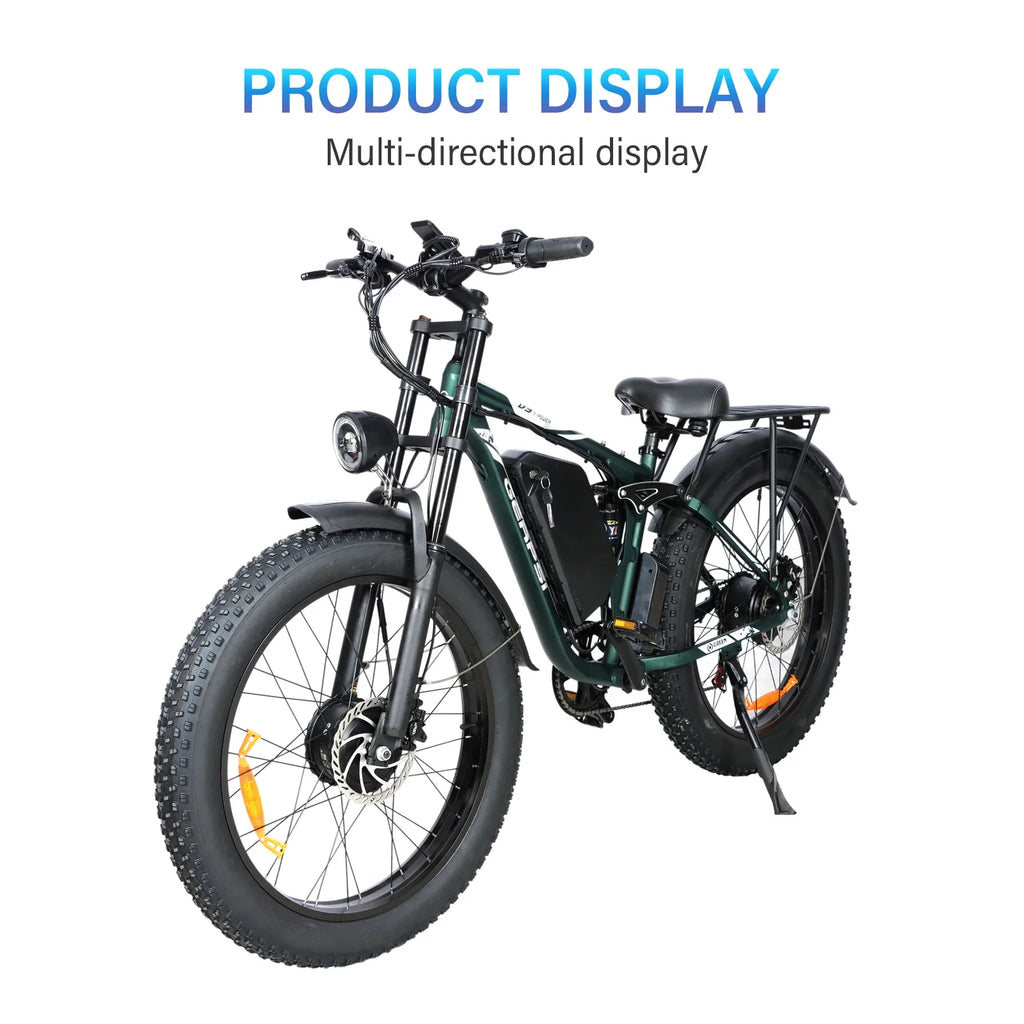 High Performance 2603 Electric bicycle 3000W Motor 48V25Ah-52V32Ah Battery City Commuter, Electric Bike 26inch ALL Terrain Tires - GilloServ