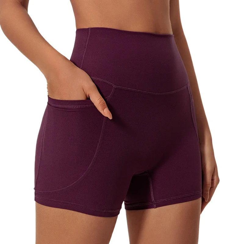 LezyanXR Yoga Leggings Quad Pants Moisture Wicking Quick Drying Breathable Fitness Sports Gym Workout Clothes Shorts for Women - GilloServ