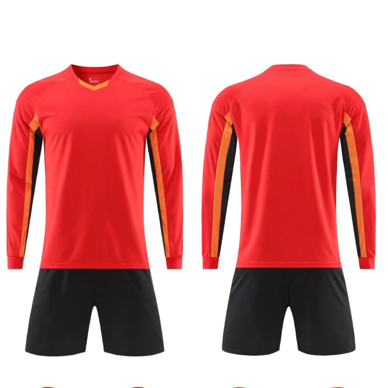 Long Sleeve Football Jersey Set Uniform Suit for Children - GilloServ