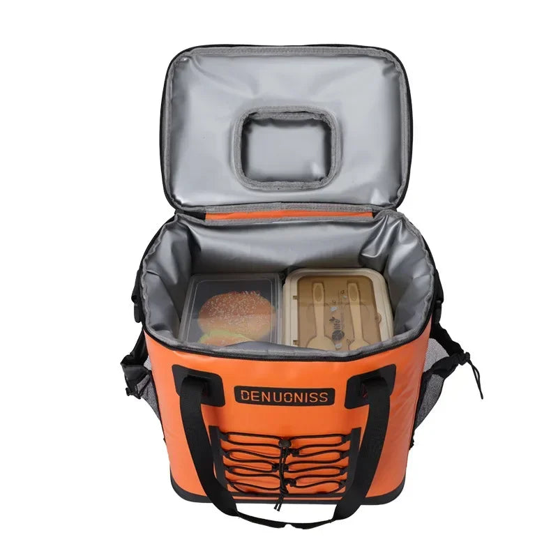 Outdoor Camping Storage Backpack Thermal Bag Cooler Picnic Basket Nature Hike - GilloServ