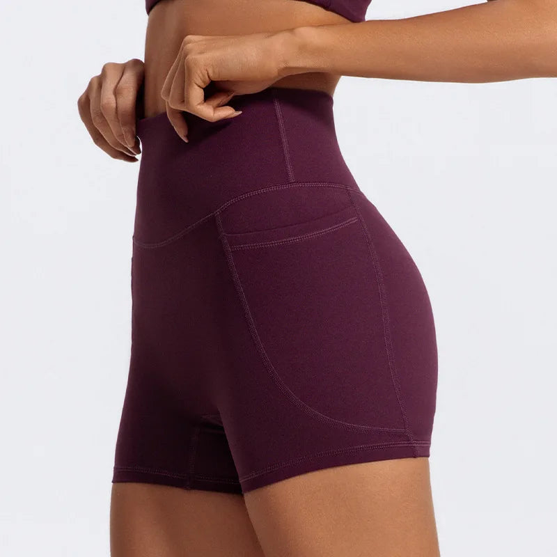 LezyanXR Yoga Leggings Quad Pants Moisture Wicking Quick Drying Breathable Fitness Sports Gym Workout Clothes Shorts for Women - GilloServ