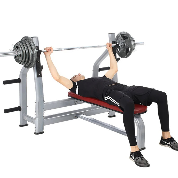 Commercial Gym Flat //Bench Press Training Fitness// Gym Power Rack Weight Lifting - GilloServ