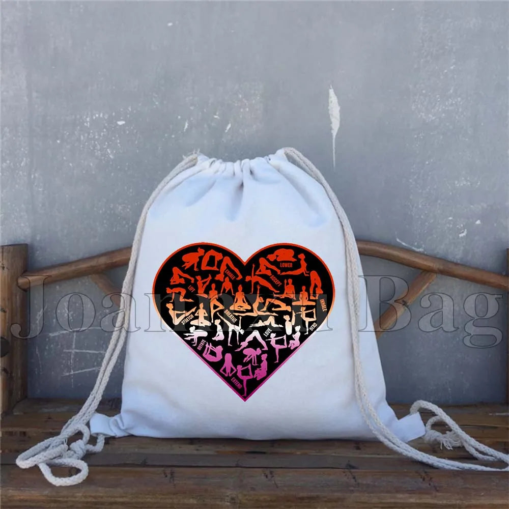 Floral Graphic Yoga Heart Fitness Workout Gymnastics Gymnast Gifts - GilloServ