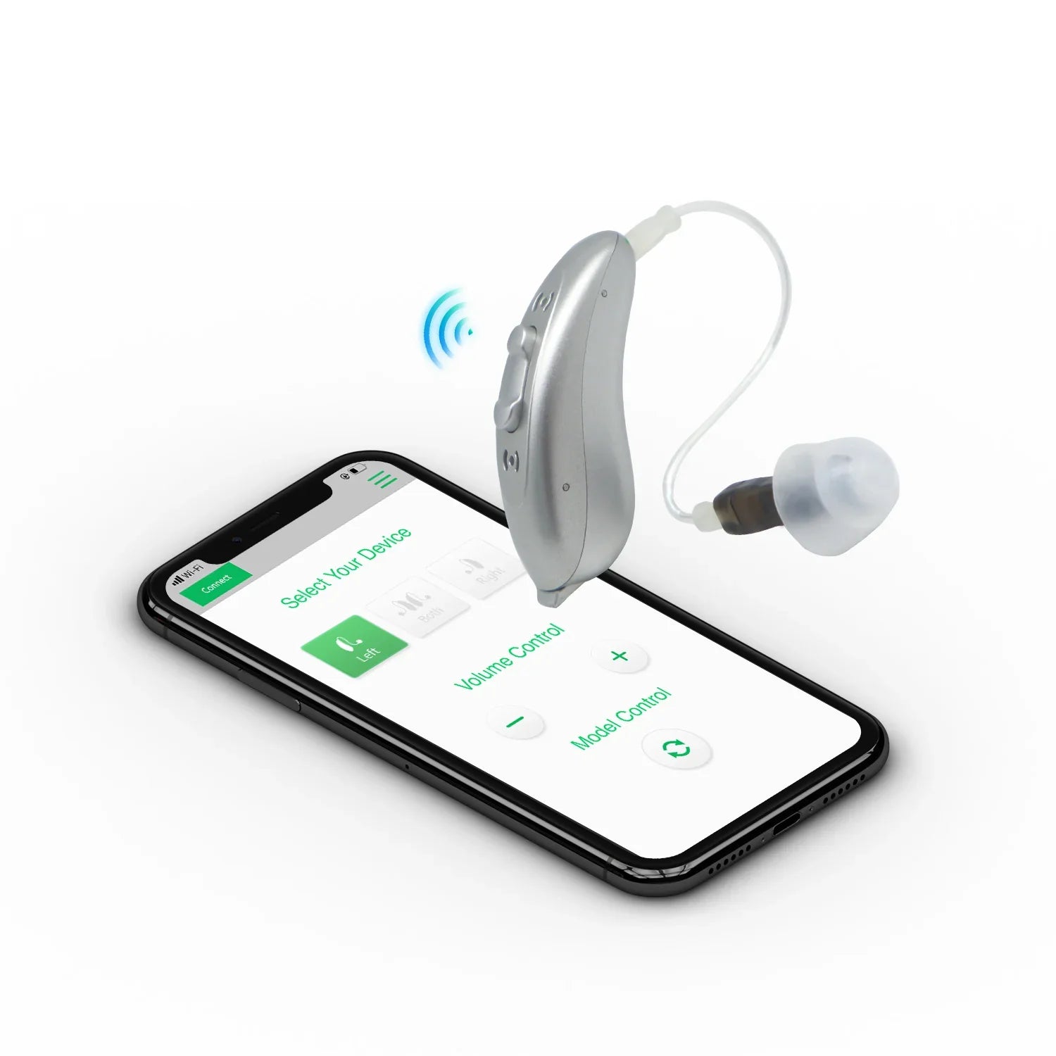Mobile APP Control Bluetooth Hearing Aids - GilloServ