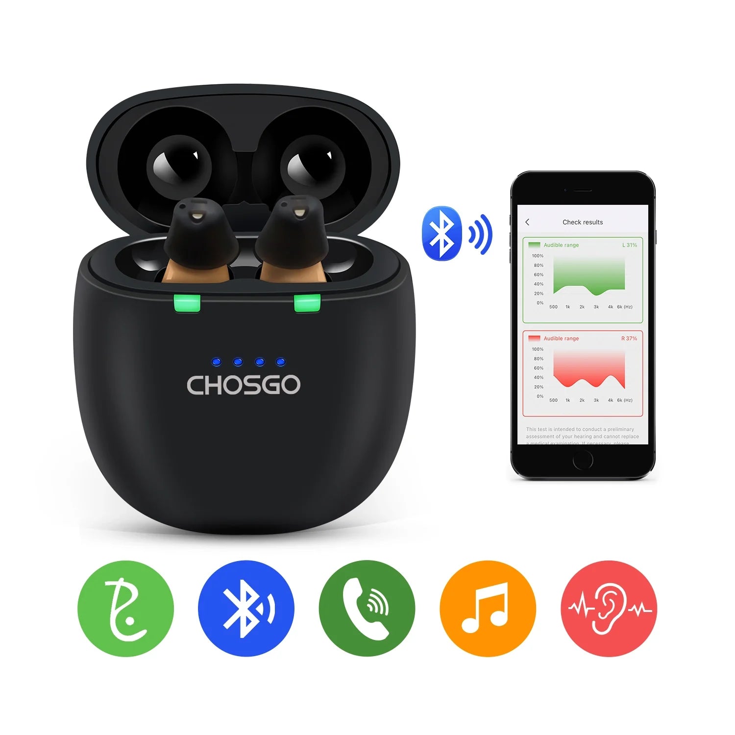 SmartU Bluetooth Hearing Aids - GilloServ
