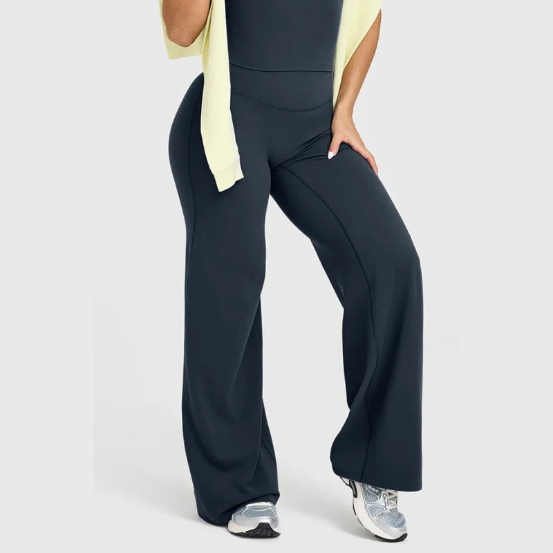 Sports Straight-Leg Pant for Women Mid-Waist Yoga GYM Wear - GilloServ