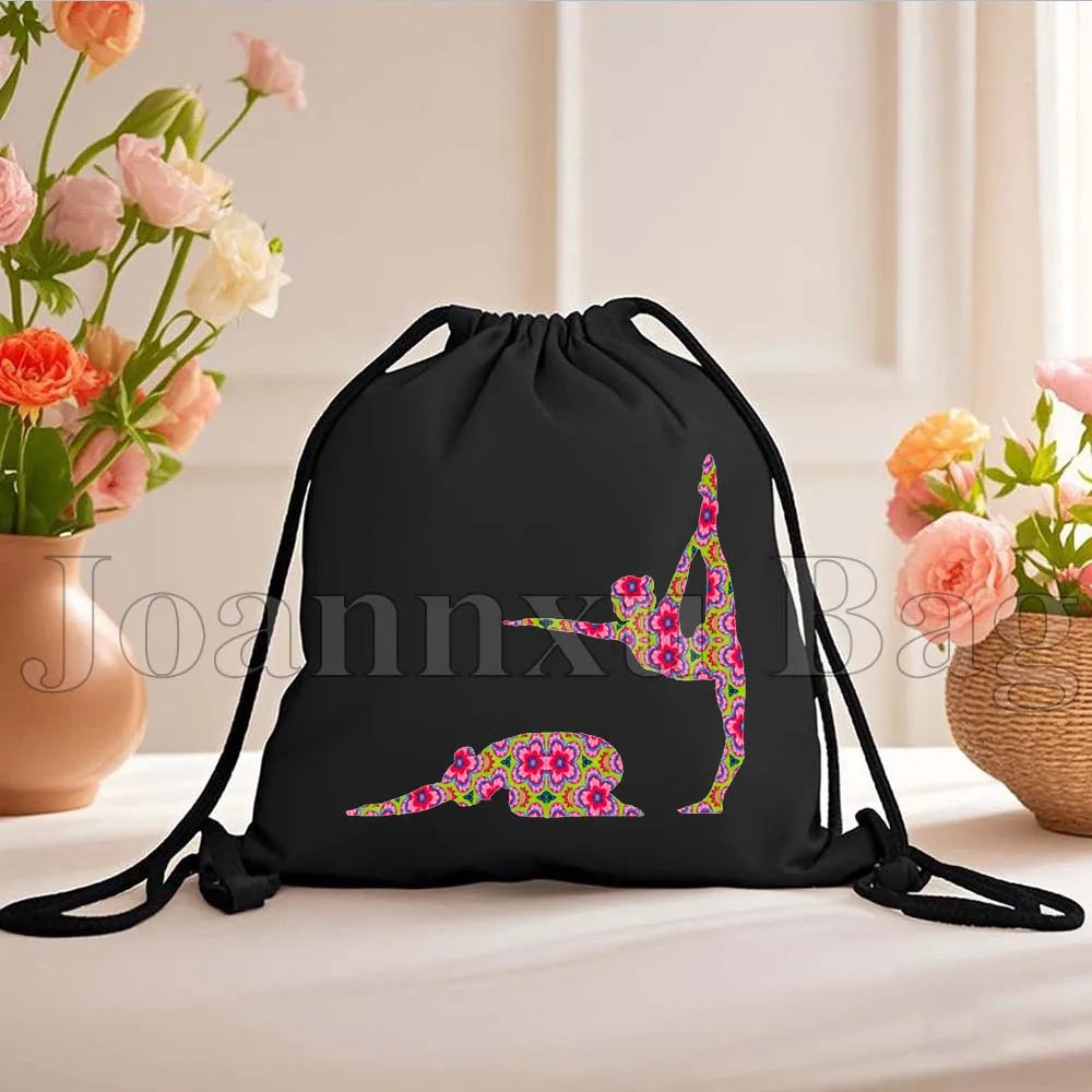 Floral Graphic Yoga Heart Fitness Workout Gymnastics Gymnast Gifts - GilloServ