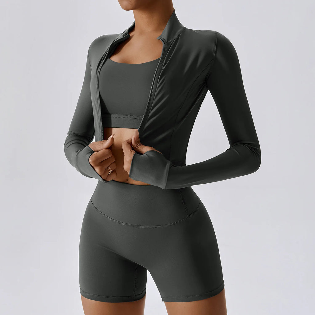 High Quality 3PCS Yoga Set Women Workout Sets Gym Sportswear Yoga Suit - GilloServ