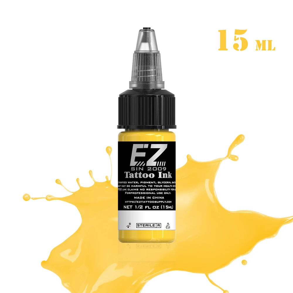 EZ Best Tattoo INK 25 Colors  1/2 oz 15ml/Bottle 3D Makeup Beauty Skin - GilloServ