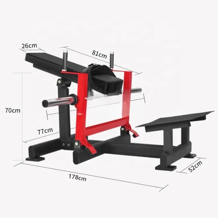High Quality Gym Fitness Adjustable Hip Press Machine Hip//Thrust Glutes Machine - GilloServ
