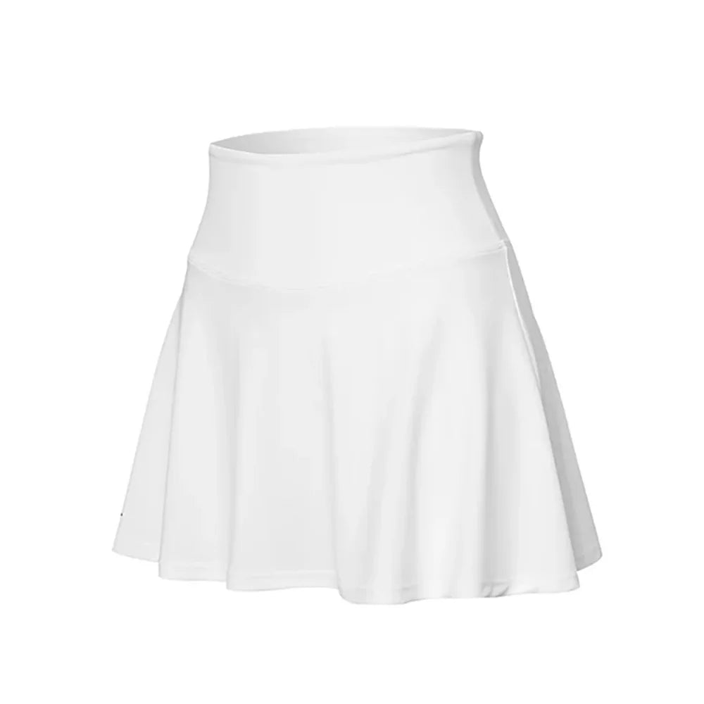 Golf Wear Women 2025 Blue Sleeveless Top Vest White Skirt Tennis Outfit - GilloServ