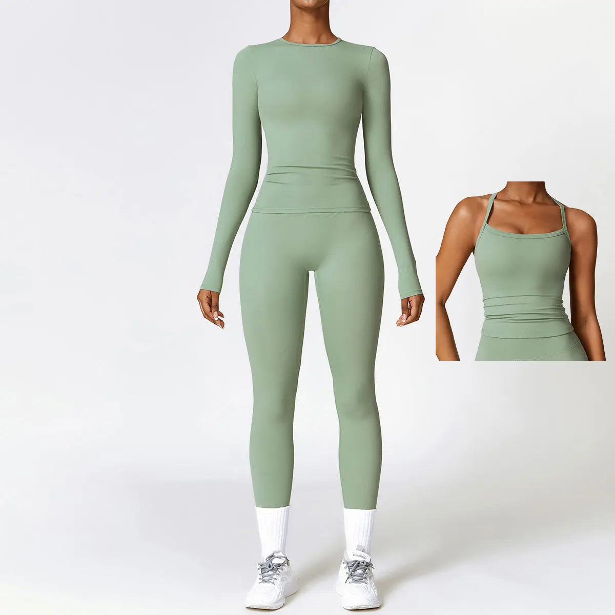 Best 2/3PCS Yoga Set Women Workout Set Seamless Sportswear Gym Clothing - GilloServ