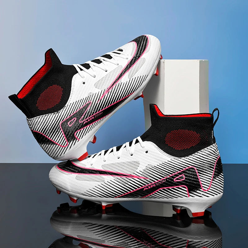 Best Quality New Football// Ultralight Long Spikes Soccer Shoes //Cleats/ Breathable Boot - GilloServ