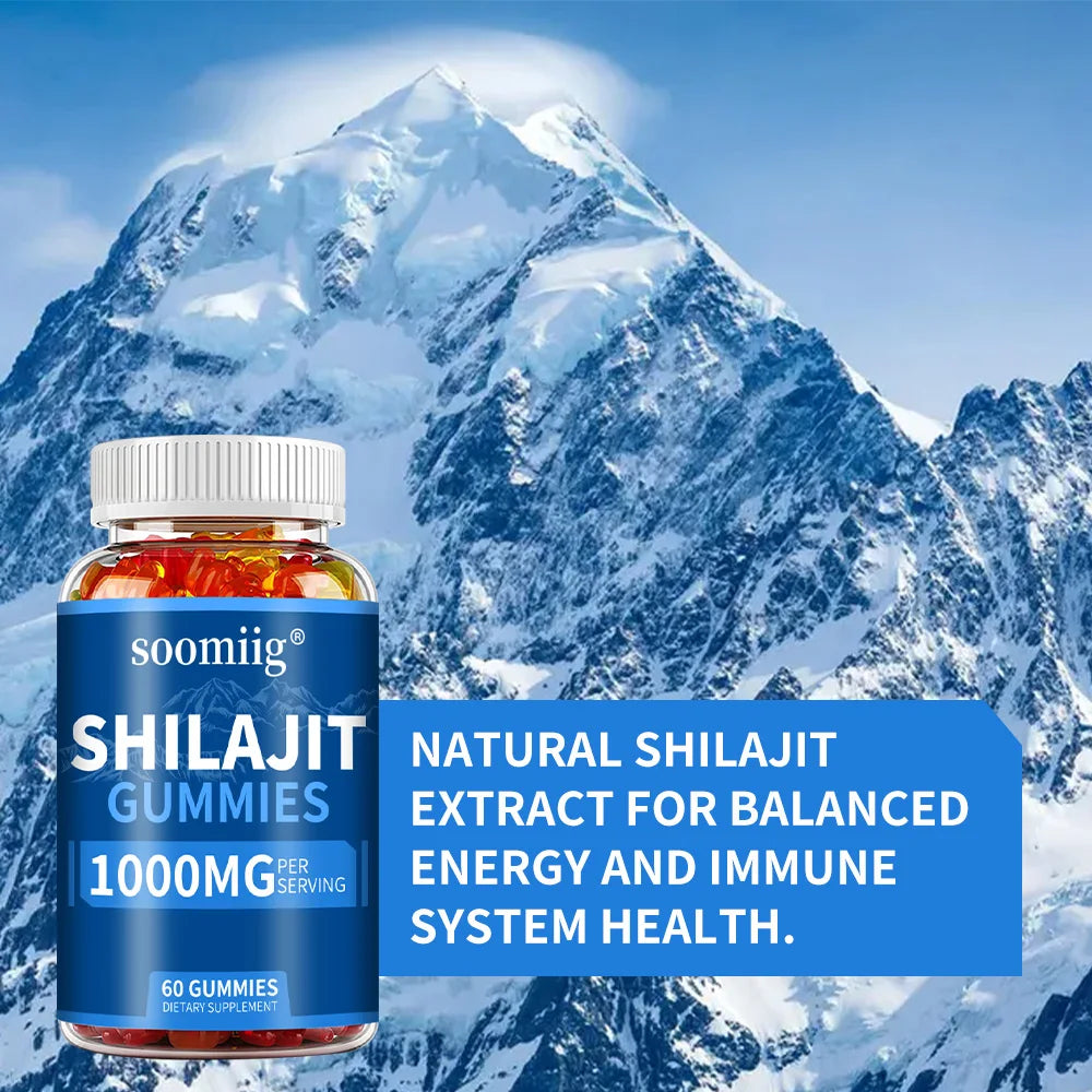 Shilajit Gummies - Stress Relief, Brain Health, Balanced Energy Levels - GilloServ