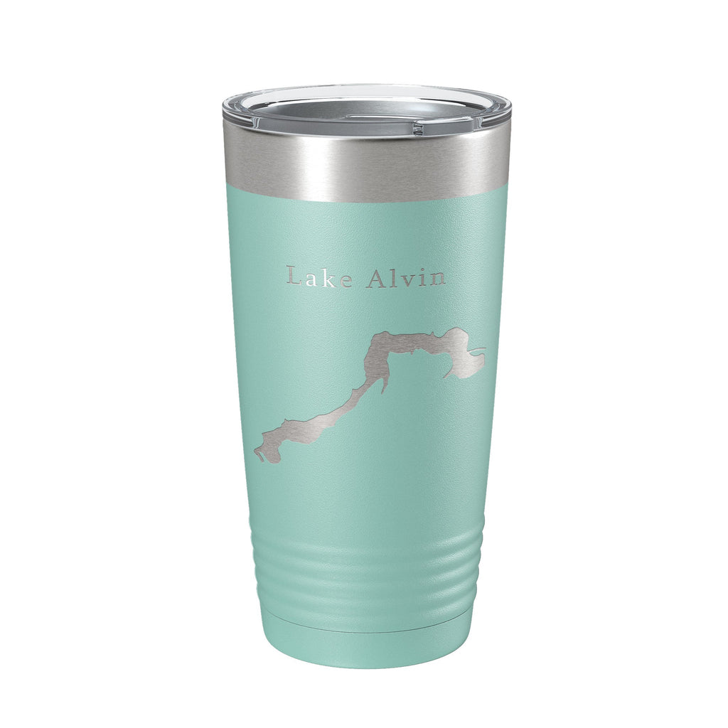 Lake Alvin Map Tumbler Travel Mug Insulated Laser Engraved Coffee Cup South Dakota 20 oz-12