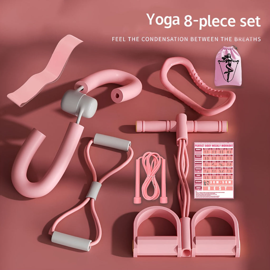 Yoga Pilates Fitness Set with Accessories (8pcs) - GilloServ