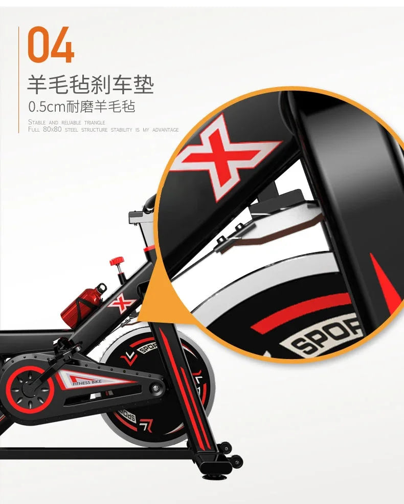 Indoor Body Building Home Gym Equipment Fitness Machine Exercise Folding Magnetic Static Bicycle Sports Spin Bike - GilloServ