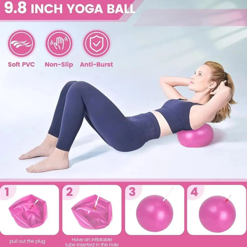 13Pcs/Set Portable Pilates Ball Set//Weight Loss Body Shaping Yoga Pilates// Circle with Storage Bag Improve Health - GilloServ