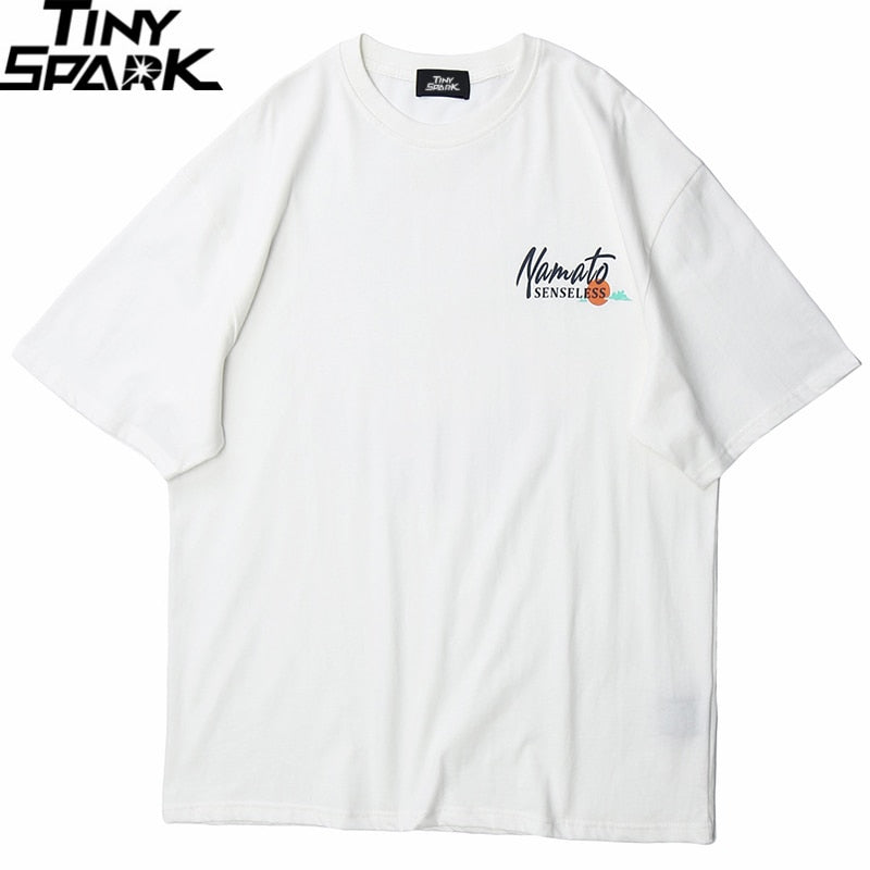 Great Wave T-Shirts Hip Hop Mens Streetwear