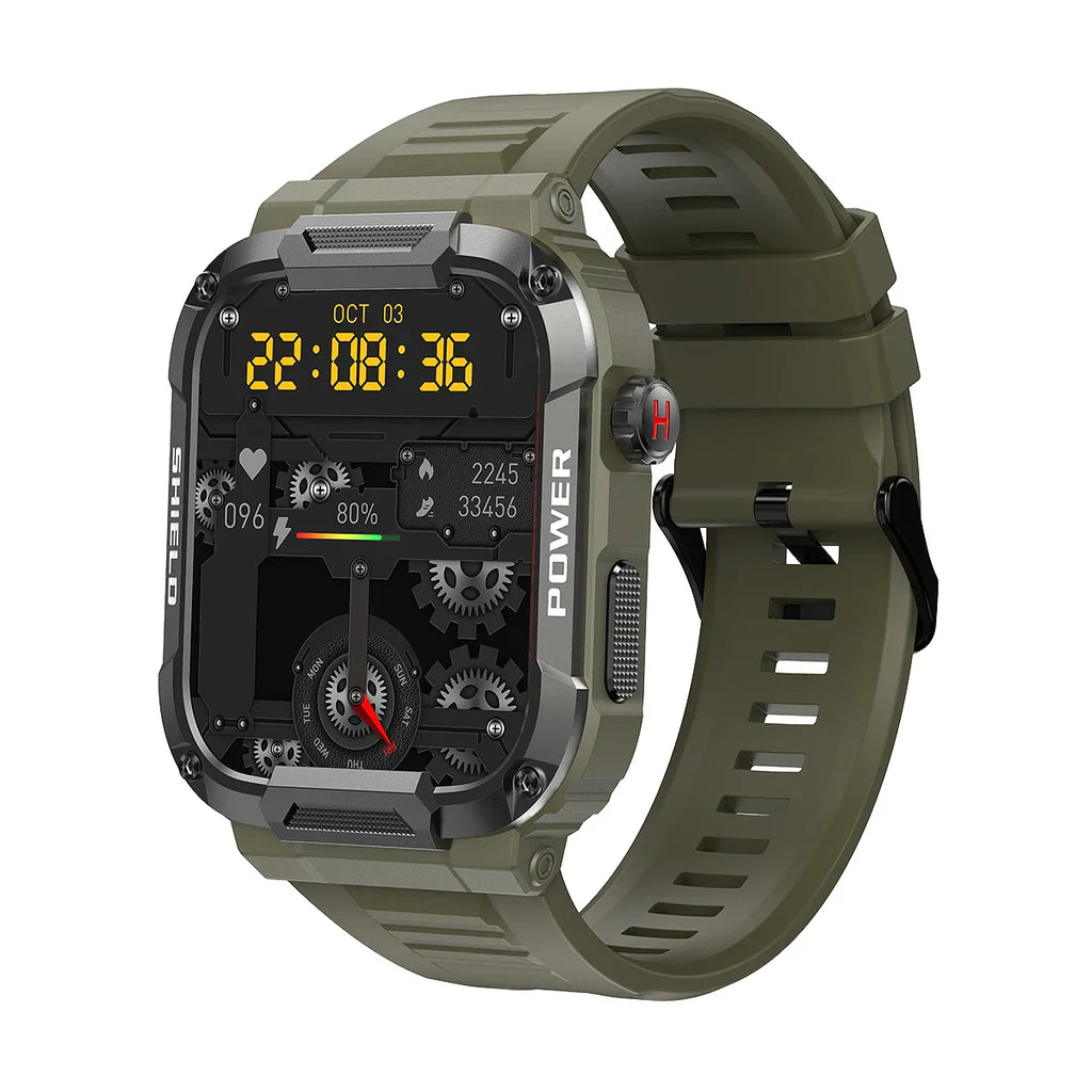 Men’s Smart Watch Waterproof Fitness Tracker (Green) - GilloServ