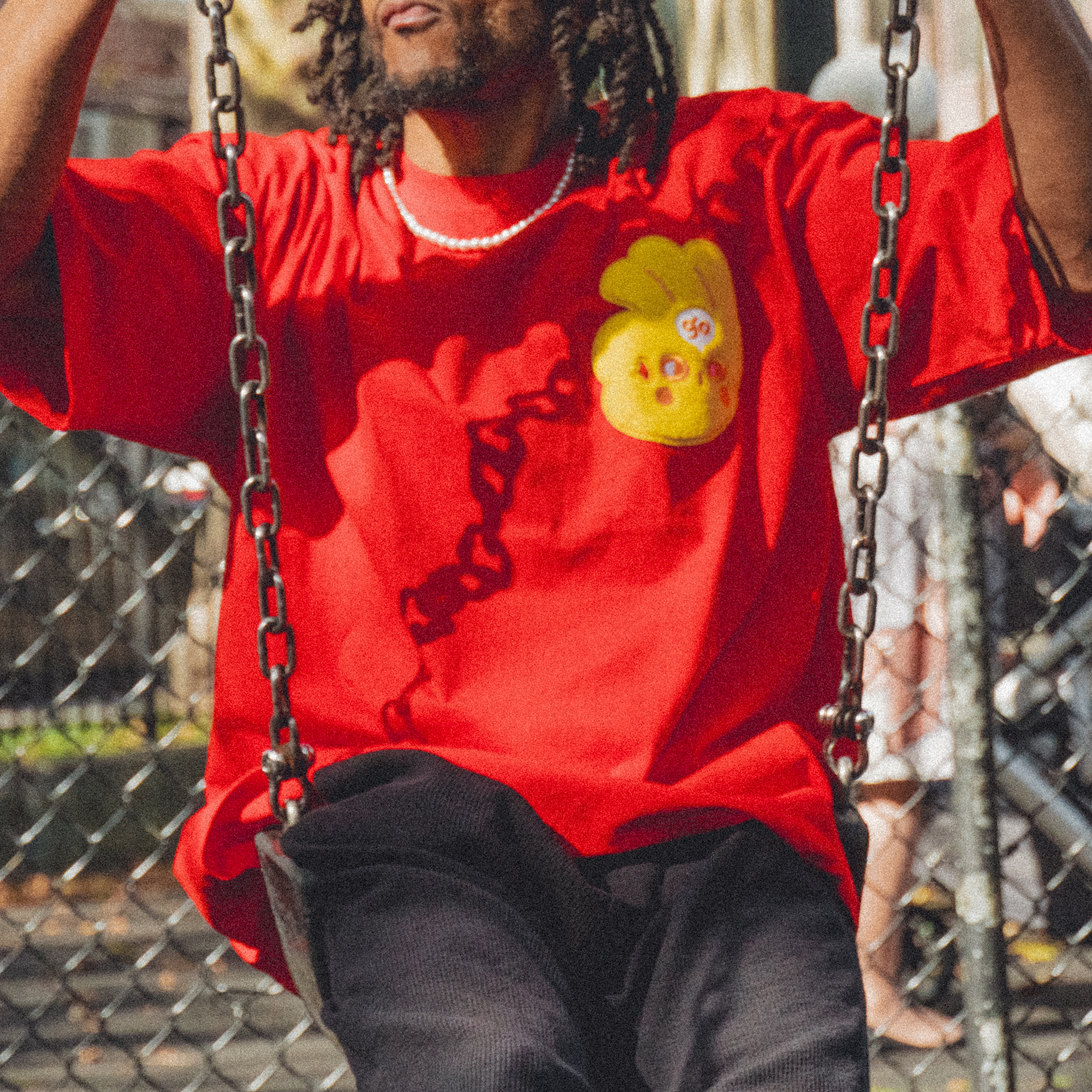 DAIJOUBU: Chenille short sleeve t-shirt-0