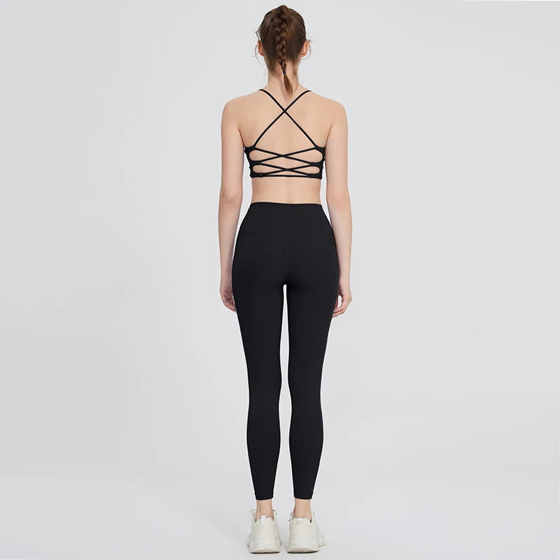 BEST QUALITY 2 Pieces Yoga Sets Gym Sports Set Fitness Suits - GilloServ