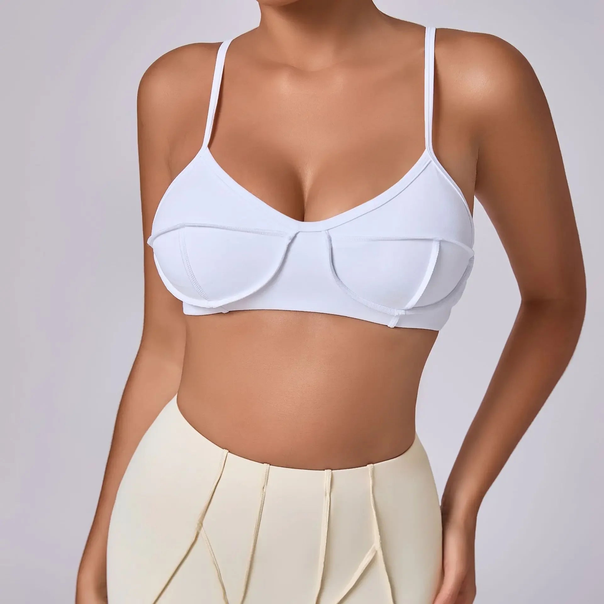 Sports Bra Push Up Workout Yoga Apparel Casual Gym Athletic Top Running Fitness Activewear Underwear - GilloServ